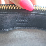 Celine Large Trio Crossbody Bag Black Leather