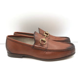 Gucci 1953 Horsebit Loafers Brown Burnished Leather Size 7.5 / US 10.5 NEW