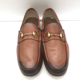 Gucci 1953 Horsebit Loafers Brown Burnished Leather Size 7.5 / US 10.5 NEW