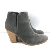 Giuseppe Zanotti Nicky Ankle Boots Gray Suede Size 38.5 Pointed Toe Booties