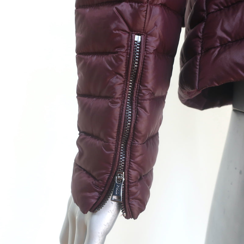 Polo Ralph Lauren Full-Zip Down Puffer Jacket Wine Size Small