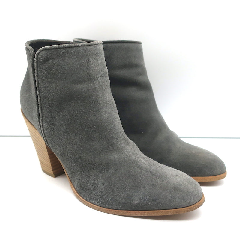 ロングブーツ SANTONI Dove Grey Suede Ankle Boots 343f2b320055c490afd1c58e39beb8