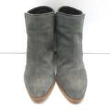 Giuseppe Zanotti Nicky Ankle Boots Gray Suede Size 38.5 Pointed Toe Booties