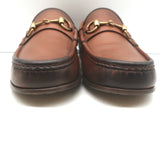 Gucci 1953 Horsebit Loafers Brown Burnished Leather Size 7.5 / US 10.5 NEW