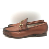 Gucci 1953 Horsebit Loafers Brown Burnished Leather Size 7.5 / US 10.5 NEW