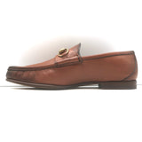 Gucci 1953 Horsebit Loafers Brown Burnished Leather Size 7.5 / US 10.5 NEW