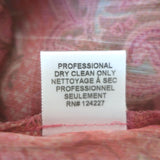 MISA Almaha Blouson Mini Dress Pink Muted Paisley Print Chiffon Size Small