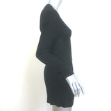 L'Agence Millie Cardigan Black Chevron Knit Size Small V-Neck Sweater