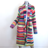 The Elder Statesman Striped Cashmere Robe Cardigan Multicolor Size Small Unisex