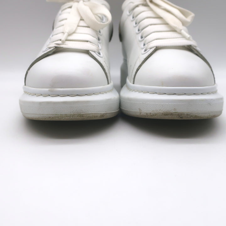 Alexander McQueen Oversized Sneakers White Leather &amp; Leopard Suede Size 38