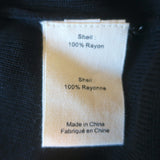 L'Agence Millie Cardigan Black Chevron Knit Size Small V-Neck Sweater