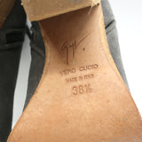 Giuseppe Zanotti Nicky Ankle Boots Gray Suede Size 38.5 Pointed Toe Booties