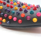 Christian Louboutin Rollerboy Spikes Slip-On Loafers Black/Multi Leather Size 42