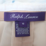 Ralph Lauren Collection Duval Strapless Gown White Floral Print Silk Size 10