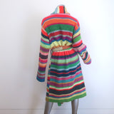 The Elder Statesman Striped Cashmere Robe Cardigan Multicolor Size Small Unisex