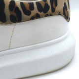 Alexander McQueen Oversized Sneakers White Leather & Leopard Suede Size 38