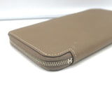 Hermes Silk'In Classique Long Wallet Etoupe Epsom Leather