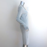 Ralph Lauren Black Label Cashmere Cable Knit Cardigan Baby Blue Size Medium