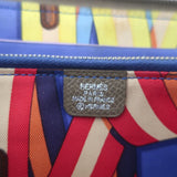 Hermes Silk'In Classique Long Wallet Etoupe Epsom Leather