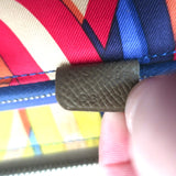 Hermes Silk'In Classique Long Wallet Etoupe Epsom Leather