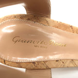Gianvito Rossi Rikki Cork Sandals Tan Suede Size 39 Ankle Strap Heels