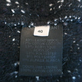 Isabel Marant Etoile Striped Boucle Jacket Iona Black/Purple Wool-Blend Size 40