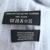 Ralph Lauren Black Label Cashmere Cable Knit Cardigan Baby Blue Size Medium