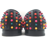 Christian Louboutin Rollerboy Spikes Slip-On Loafers Black/Multi Leather Size 42