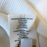 L'Agence Lucas Bell Sleeve Cardigan Cream Ribbed Knit Size Small V-Neck Sweater