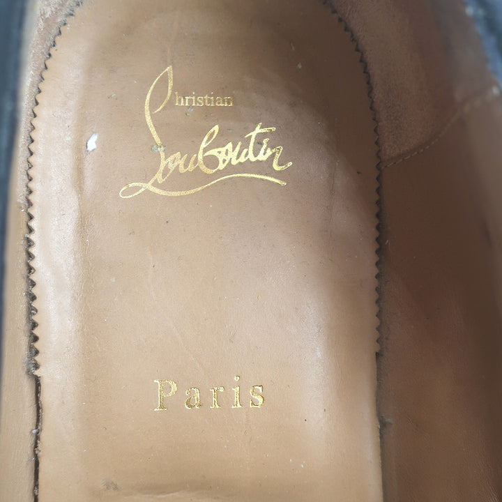 Christian Louboutin Rollerboy Spikes Slip-On Loafers Black/Multi Leather Size 42