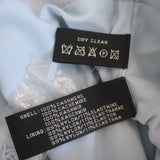 Ralph Lauren Black Label Cashmere One Shoulder Gown Baby Blue Size Medium