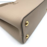 Louis Vuitton Capucines MM Tote Galet Taupe Leather Medium Crossbody Bag