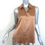 L'Agence Emmy Sleeveless Button-Up Blouse Macaroon Satin Size Extra Small NEW