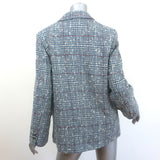 Isabel Marant Etoile Blazer Kice Blue Checked Tweed Size 42 One-Button Jacket