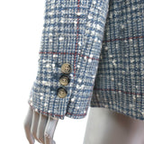 Isabel Marant Etoile Blazer Kice Blue Checked Tweed Size 42 One-Button Jacket