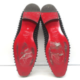 Christian Louboutin Dandelion Spikes Slip-On Loafers Black Suede Size 42
