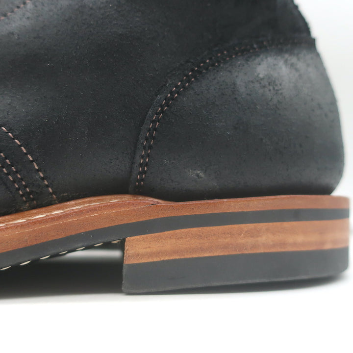 Truman Boot Co. Rough Out Lace-Up Ankle Boots Black Oiled Leather Size 9