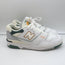 New Balance 550 Sneakers White/Green BB550PWC Size 9.5