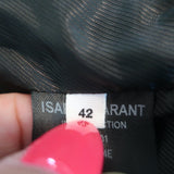 Isabel Marant Etoile Blazer Kice Blue Checked Tweed Size 42 One-Button Jacket