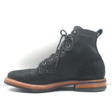 Truman Boot Co. Rough Out Lace-Up Ankle Boots Black Oiled Leather Size 9