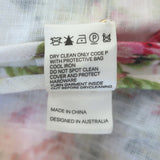 Zimmermann Radiate Flounce Dress Watermelon Bouquet Print Linen Size 3 NEW