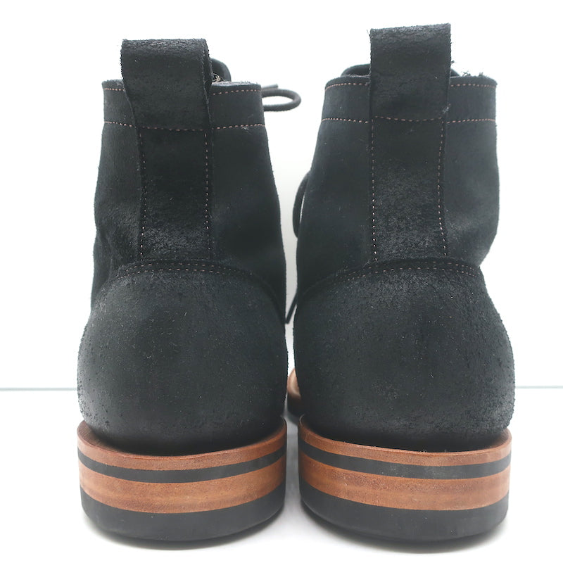 Truman Boot Co. Rough Out Lace-Up Ankle Boots Black Oiled Leather Size 9