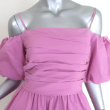 Jonathan Simkhai Sanam Puff Sleeve Mini Bubble Dress Opera Pink Size 2