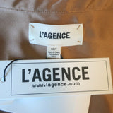 L'Agence Emmy Sleeveless Button-Up Blouse Macaroon Satin Size Extra Small NEW