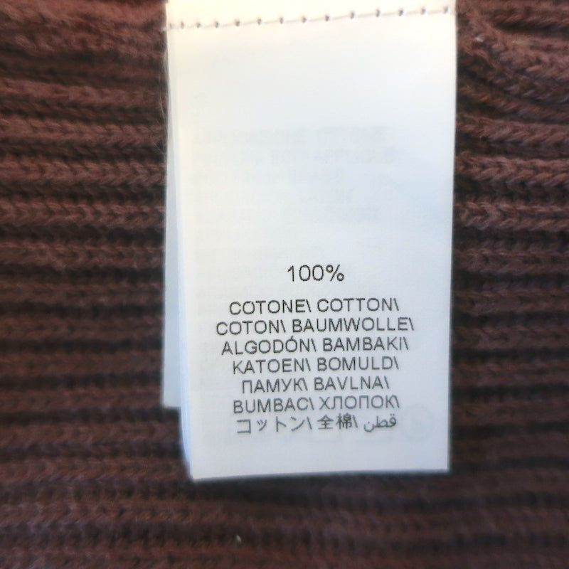 Brunello Cucinelli Monili-Detail Cropped Ribbed Hoodie Orchid Cotton Size Small