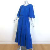 ERES Leto Maxi Dress Mediterranean Blue Cotton Gauze Size Small/Medium NEW