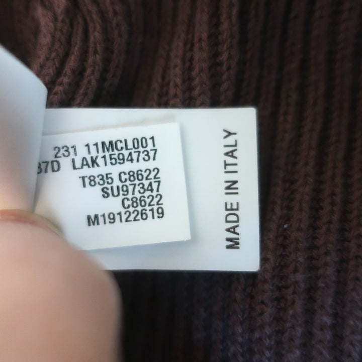 Brunello Cucinelli Monili-Detail Cropped Ribbed Hoodie Orchid Cotton Size Small