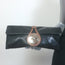 Chloe Turn Lock Clutch Black Patent & Brown Leather Bag