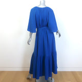 ERES Leto Maxi Dress Mediterranean Blue Cotton Gauze Size Small/Medium NEW