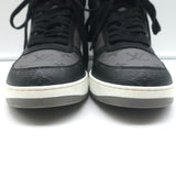 Louis Vuitton Rivoli High Top Sneakers Black & Gray Monogram Canvas Size 8.5